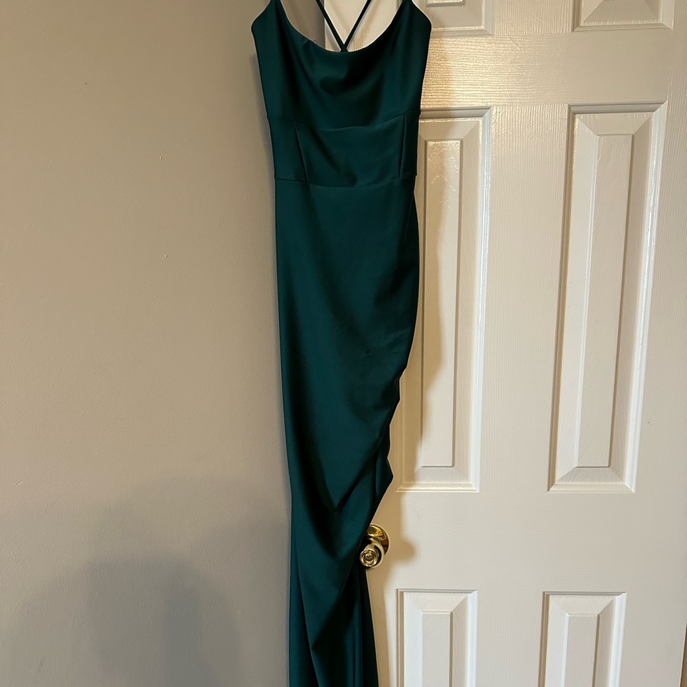 Formal green dress. Worn once, like new.